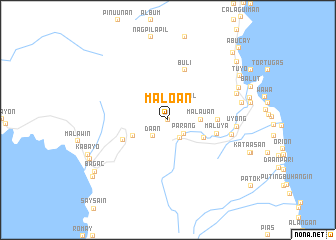 map of Maloan