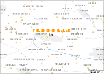 map of Maloarkhangel\