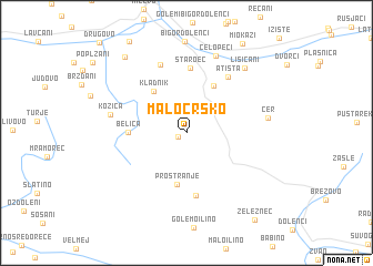 map of Malo Crsko