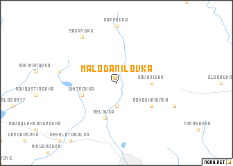 map of Malo-Danilovka