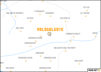 map of Malo-Dolgoye