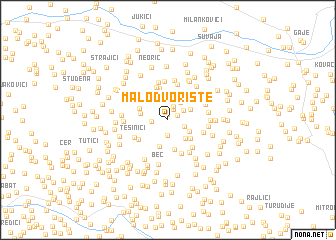 map of Malo Dvorište