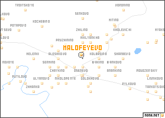 map of Malofeyevo