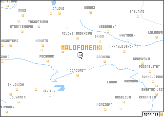 map of Malo-Fomenki