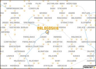 map of Małogoskie