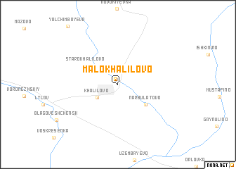 map of Malokhalilovo