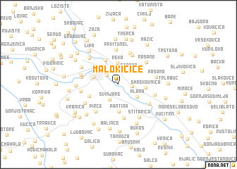 map of Malo Kičiće