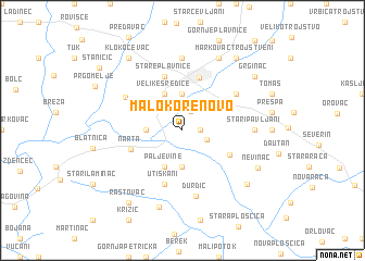 map of Malo Korenovo