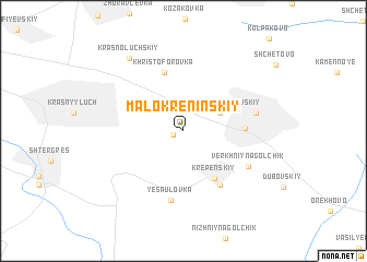 map of Malokreninskiy