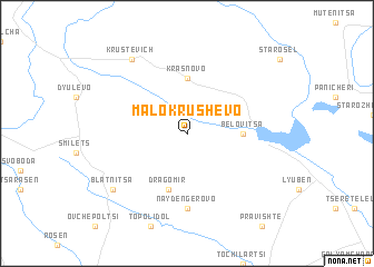 map of Malo Krushevo