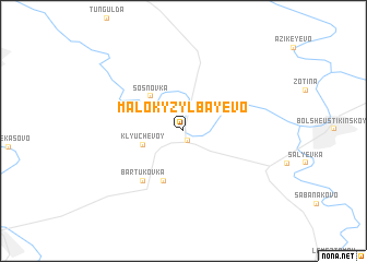 map of Malokyzylbayevo