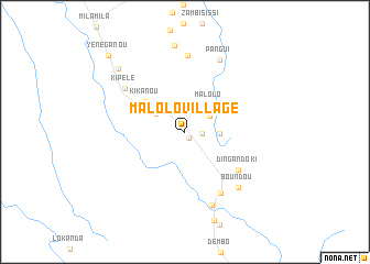 map of Malolo-Village