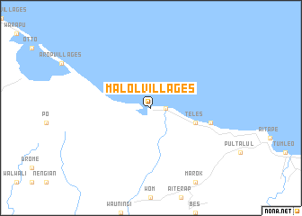 map of Malol Villages