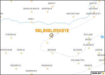 map of Malo-Malinskoye