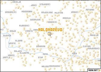 map of Malo Marevo