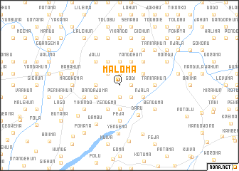 map of Maloma
