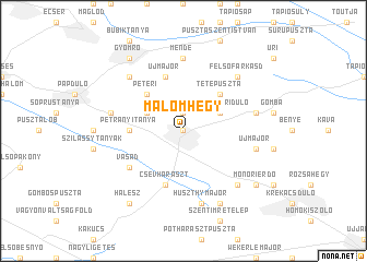 map of Malomhegy