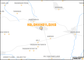 map of Malomikhaylovka