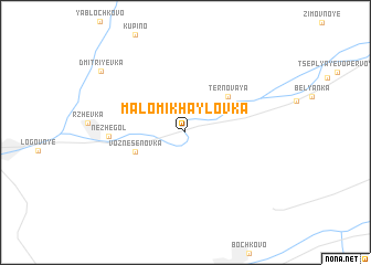 map of Malomikhaylovka