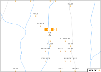 map of Malomi