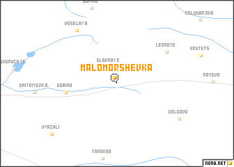 map of Malomorshëvka