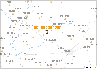 map of Malo Mramorani