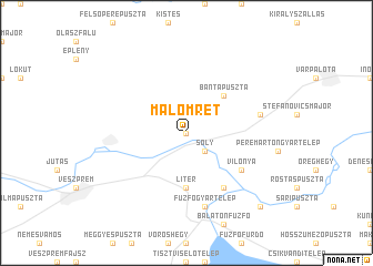 map of Malomrét