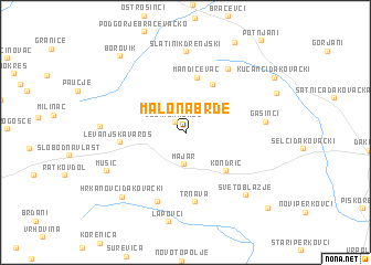 map of Malo Nabrđe