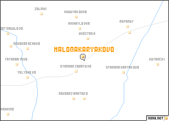 map of Malonakaryakovo