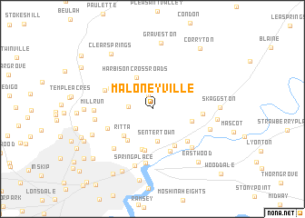 map of Maloneyville