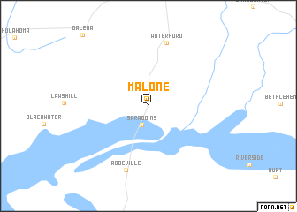 map of Malone