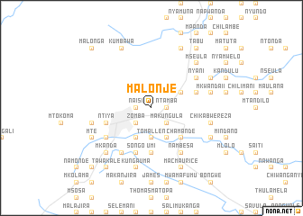 map of Malonje