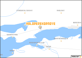 map of Malo-Perekopnoye