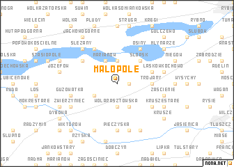 map of Małopole