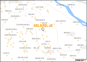 map of Malo Polje