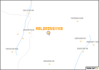 map of Malorossiyka