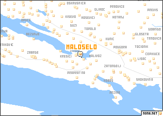 map of Malo Selo