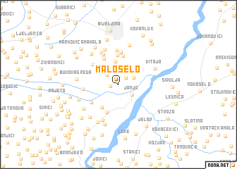 map of Malo Selo