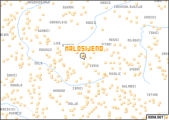 map of Malo Sijeno