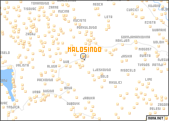 map of Malošin Do