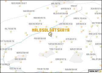 map of Malo-Soldatskaya