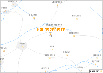 map of Malo Središte