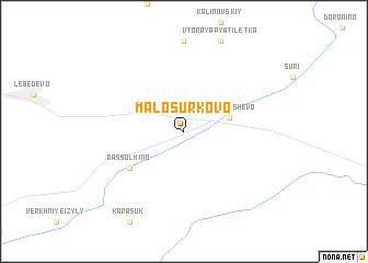 map of Malo-Surkovo