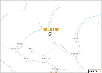 map of Malotha