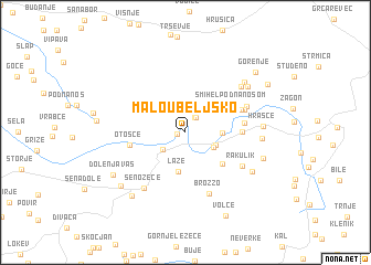 map of Malo Ubeljsko