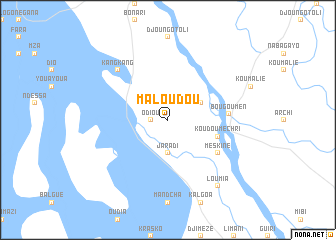map of Maloudou