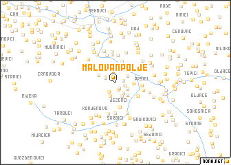 map of Malovan Polje