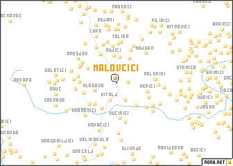 map of Malovčići