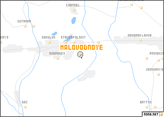map of Malovodnoye