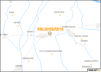 map of Malovodnoye